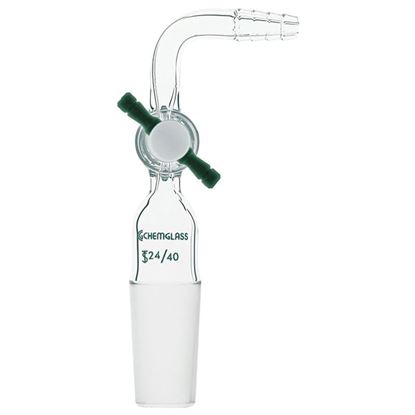 ADAPTERS, FLOW CONTROL, PTFE STOPCOCK, 90°