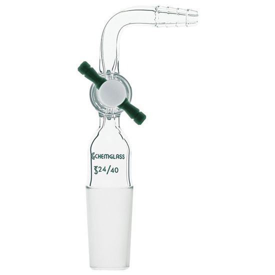 ADAPTERS, FLOW CONTROL, PTFE STOPCOCK, 90°