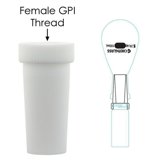 ADAPTER, POWDER TRANSFER, PTFE, VIAL