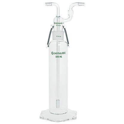 BOTTLES, GAS WASHING, TALL FORM, FRITTED