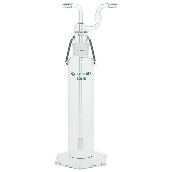BOTTLES, GAS WASHING, TALL FORM, FRITTED