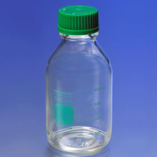 BOTTLES, MEDIA, STORAGE, PROTECTIVE COATING*, SCREW CAPS, PYREXPLUS®
