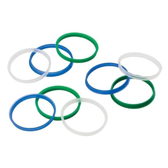 POURING RINGS, POLYPROPYLENE, ETHYLENE TETRAFLUOROETHYLENE 