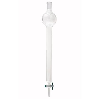 COLUMNS, CHROMATOGRAPHY, STANDARD TAPER JOINTS, WITH RESERVOIRS, PTFE STOPCOCKS 
