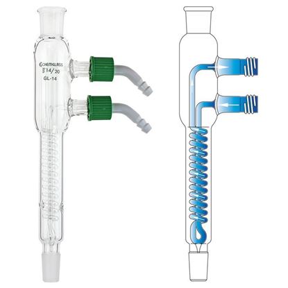 CONDENSERS, REFLUX, REMOVABLE HOSE CONNECTIONS