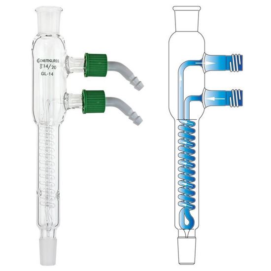 CONDENSERS, REFLUX, REMOVABLE HOSE CONNECTIONS