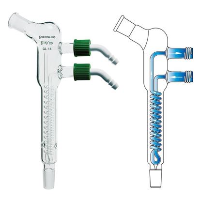 CONDENSERS, REFLUX, REMOVABLE HOSE CONNECTIONS