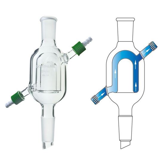 CONDENSERS, REFLUX, HIGH EFFICIENCY, REMOVABLE HOSE CONNECTIONS 