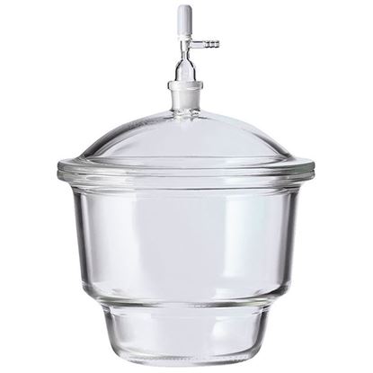 DESICCATORS, PYREX®, 2.4L, SMALL TOP, 24/29 STOPCOCKS 