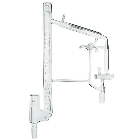 DISTILLING HEADS, VACUUM JACKETED, VIGREUX