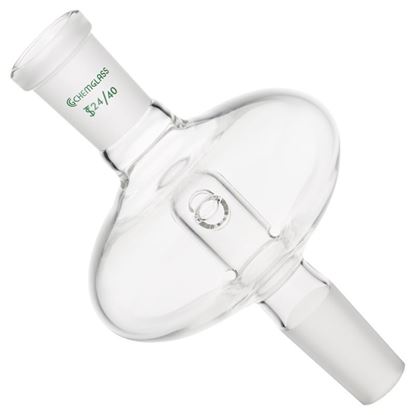 ROTARY EVAPORATOR BUMP TRAP, ELLIPTICAL, DRAIN HOLES