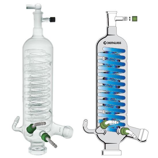 CONDENSERS, DOUBLE COILS, ROTARY EVAPORATORS