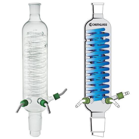 CONDENSERS, DOUBLE COILS, 'B' ASSEMBLY, FOR ROTARY EVAPORATORS, PLASTIC COATED