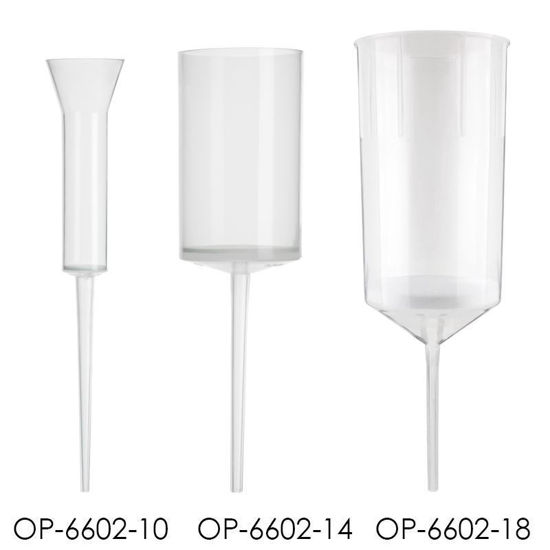 FILTER FUNNELS, DISPOSABLE, POLYETHYLENE FRITS