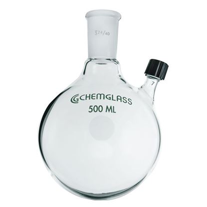 FLASKS, HEAVY WALL, ROUND BOTTOM, THREADED INLET