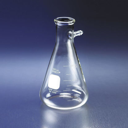 FLASKS, FILTERING, HEAVY WALL, TUBULATION, GRADUATED, PYREX®