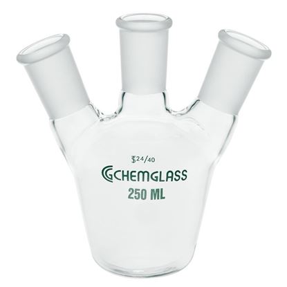FLASKS, TAPERED, EUROPEAN STYLE, 3-NECKS