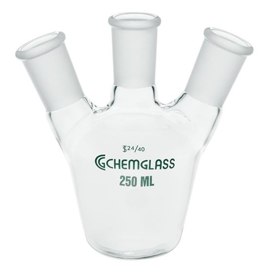 FLASKS, TAPERED, EUROPEAN STYLE, 3-NECKS