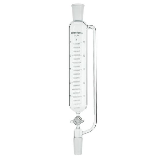 FUNNELS, ADDITION, GRADUATED, GLASS STOPCOCKS