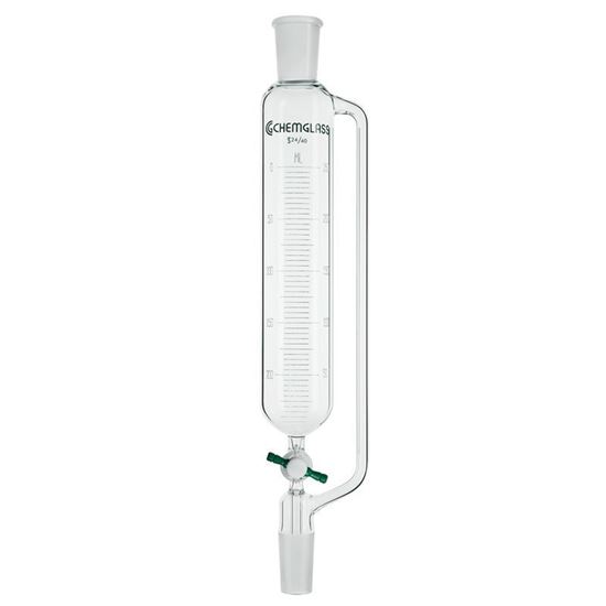 FUNNELS, ADDITION, GRADUATED, PTFE STOPCOCKS