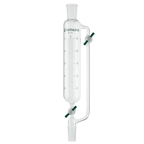 FUNNELS, ADDITION, GRADUATED, PTFE STOPCOCKS