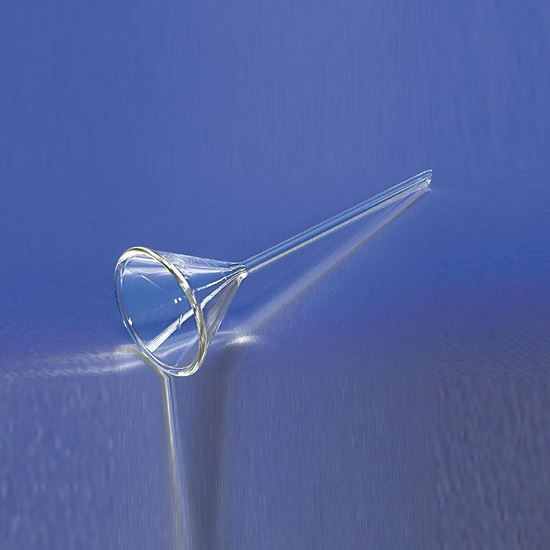 FUNNELS, PLAIN, 60° ANGLE, LONG STEM, PYREX®