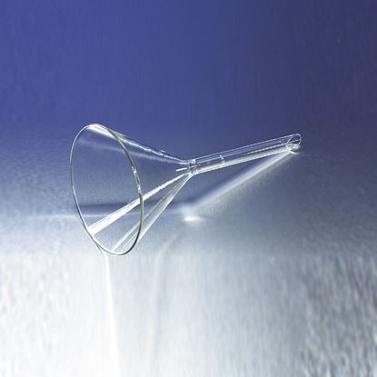 FUNNELS, PLAIN, 60° ANGLE, SHORT STEM, LARGE SIZE, PYREX®