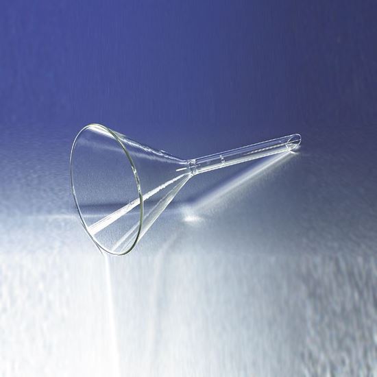 FUNNELS, PLAIN, 60° ANGLE, SHORT STEM, LARGE SIZE, PYREX®