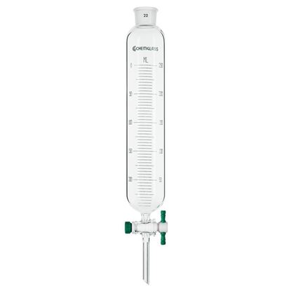 FUNNELS, SEPARATORY, GRADUATED, PTFE STOPCOCKS