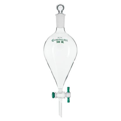 FUNNELS, SEPARATORY, SQUIBB, EUROPEAN, PTFE STOPCOCKS