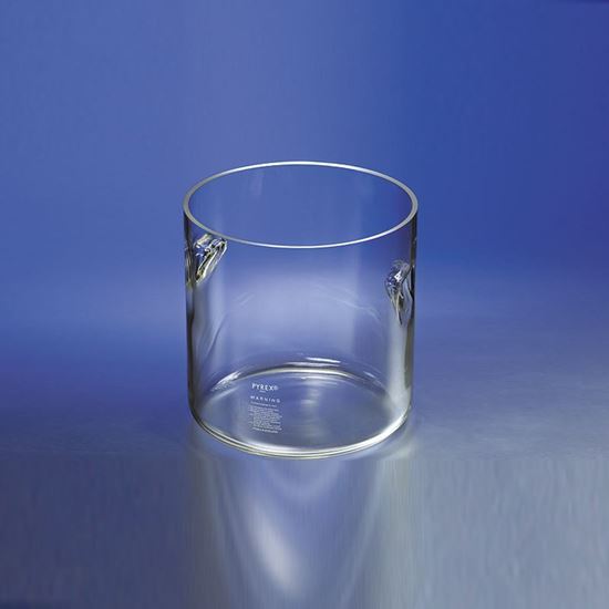 JARS, CYLINDRICAL, HANDLES, PYREX®