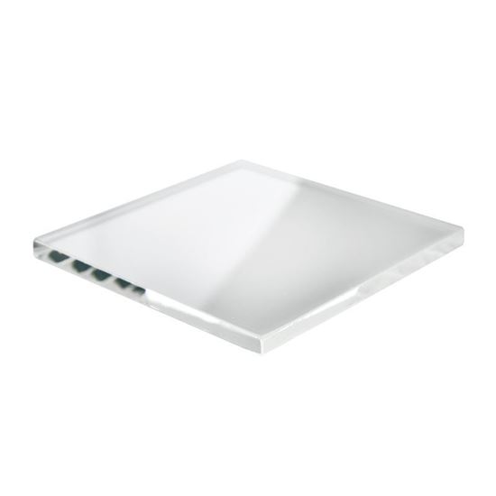 PLATE GLASS, SQUARE, BOROSILICATE