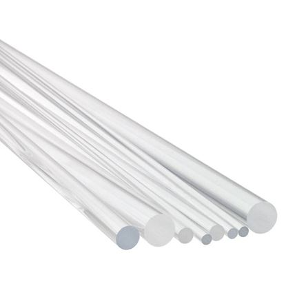 QUARTZ ROD, CLEAR FUSED, GENERAL ELECTRIC TYPE 214