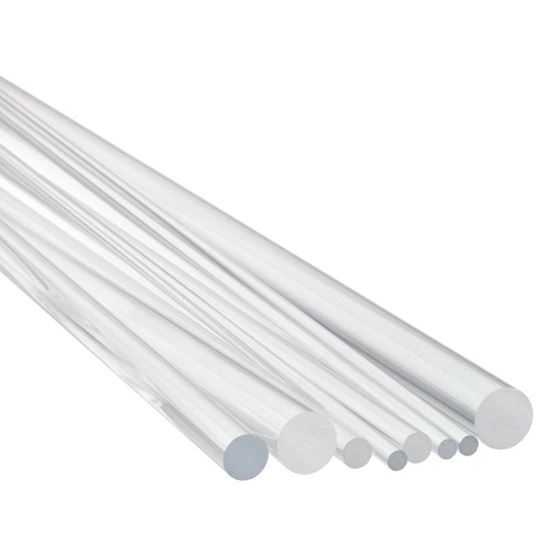 QUARTZ ROD, CLEAR FUSED, GENERAL ELECTRIC TYPE 214
