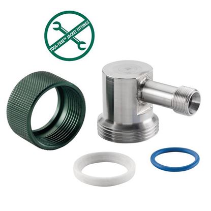 ADAPTERS, 30MM TOOL-FREE, STAINLESS STEEL