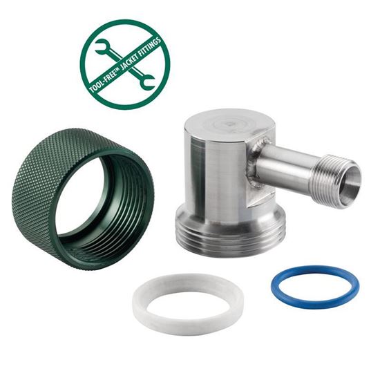 ADAPTERS, 30MM TOOL-FREE, STAINLESS STEEL