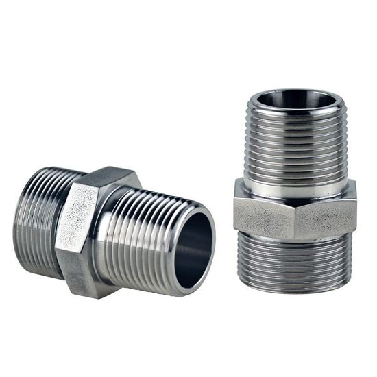 ADAPTERS, STAINLESS STEEL, M30 MALE TO 3/4 MALE NPT, HUBER CIRCULATOR FITTINGS