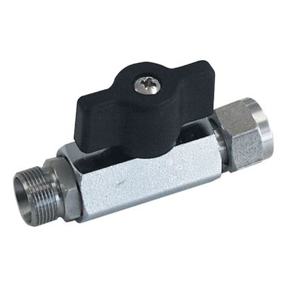 M16 STAINLESS STEEL BALL VALVE, BLACK HANDLE, HUBER CIRCULATOR FITTINGS