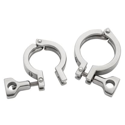 CLAMPS, SANITARY, HEAVY DUTY, SINGLE PIN