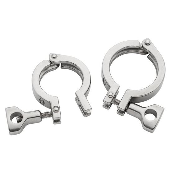 CLAMPS, SANITARY, HEAVY DUTY, SINGLE PIN