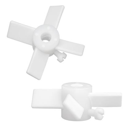 AGITATORS, PTFE, 10MM, FOUR-BLADES