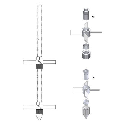 AGITATORS, PTFE, FOUR-BLADES, 30MM, 75L AND 100L