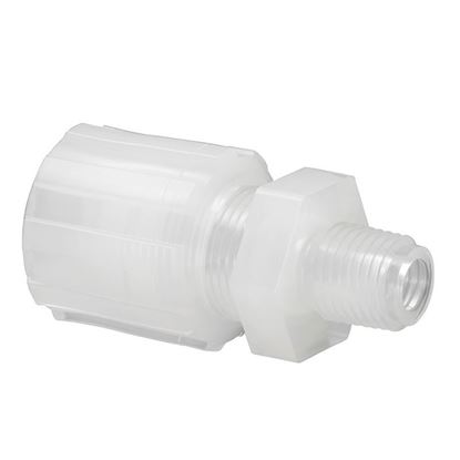 COMPRESSION FITTINGS, PFA, COMPRESSION TO MALE NPT