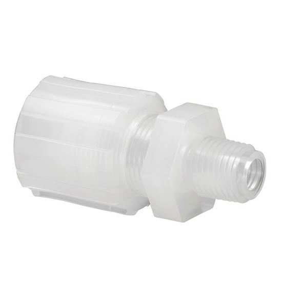 COMPRESSION FITTINGS, PFA, COMPRESSION TO MALE NPT