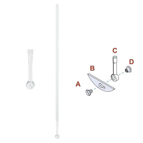 STIRRER SHAFTS, GROUND, 10MM, CHEM-STIR™