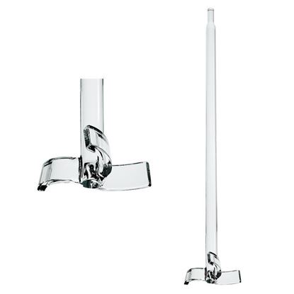 STIRRING SHAFTS, POLISHED, 19MM, THREE BLADE GLASS AGITATOR