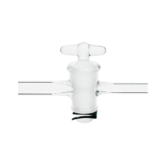 STOPCOCKS, STRIAGHT BORE, GLASS PLUGS, 1-ARM LARGER
