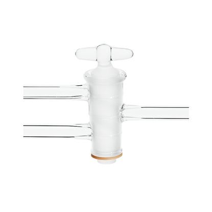 STOPCOCKS, DOUBLE OBLIQUE BORE, GLASS PLUGS