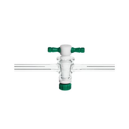 STOPCOCKS, STRAIGHT BORE, CAPILLARY ARMS, PTFE PLUGS