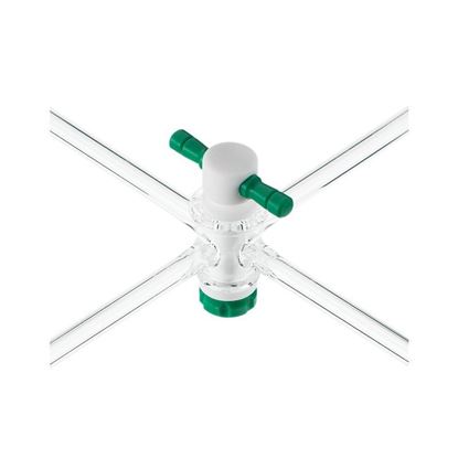 STOPCOCKS, FOUR WAY, PTFE PLUGS